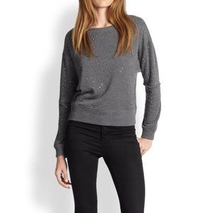 Scarlit Rhinestone Grey Sweater 